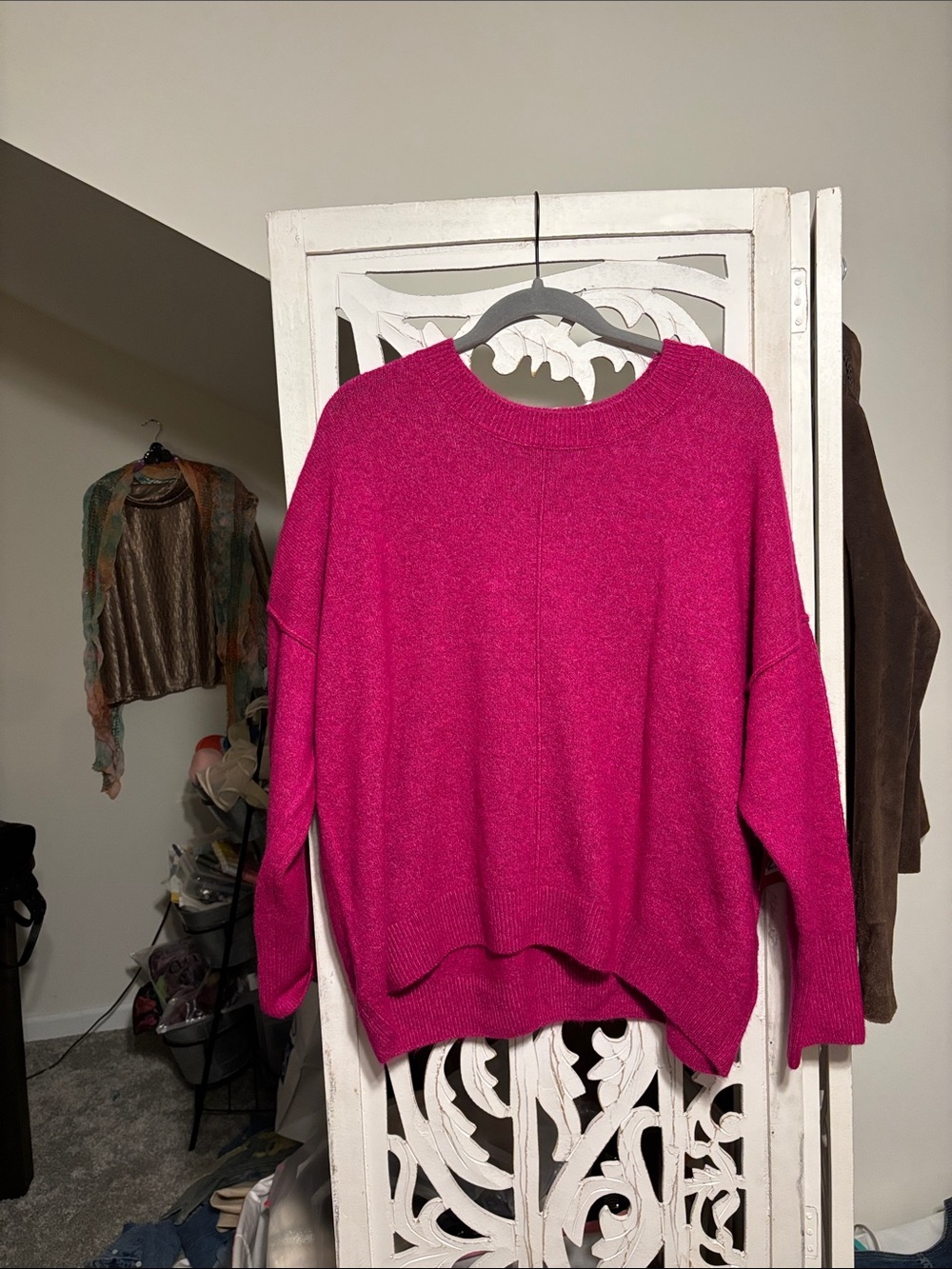 Raspberry Sweater
